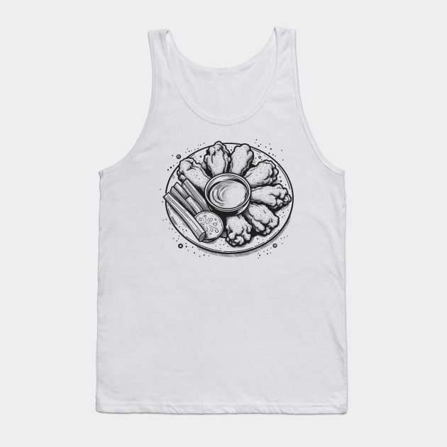 Abstract Hot Wing Tank Top by The Snack Network